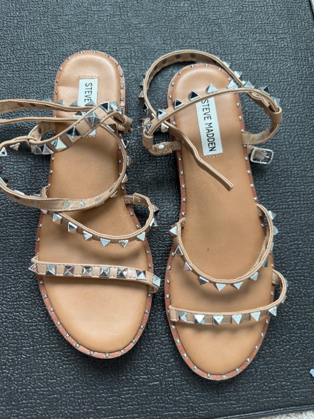 Steve Madden Studded Wrap Sandals Size 8.5